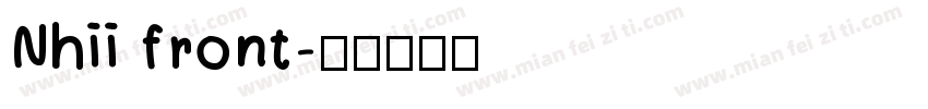 Nhii front字体转换